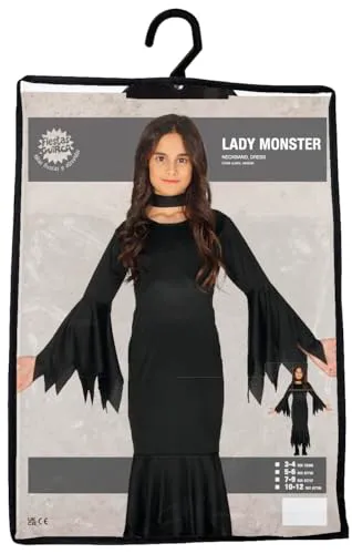 Guirca Lady Monster costume bambina 10-12 anni