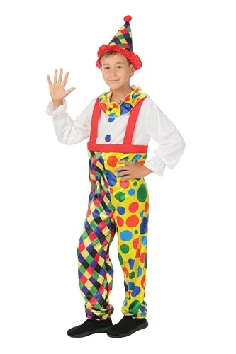 P'tit Clown Clown costume bambino 10-12 anni con cappello