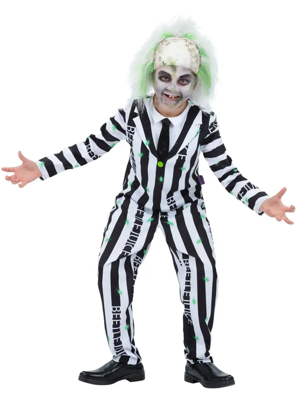 Smiffys Beetlejuice costume bambino righe 7-9 anni