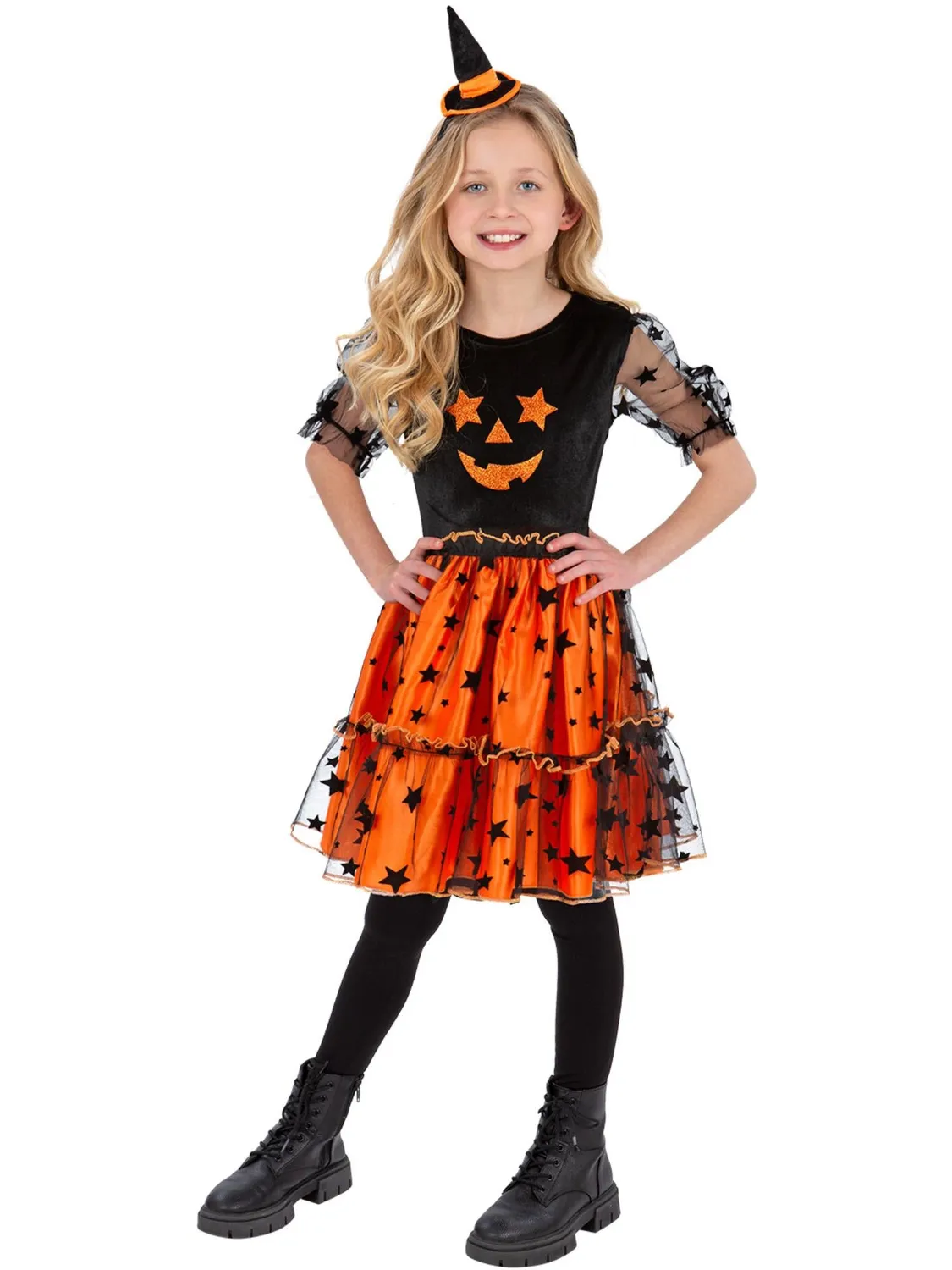 Smiffys Pumpkin Dress costume zucca bambina arancione