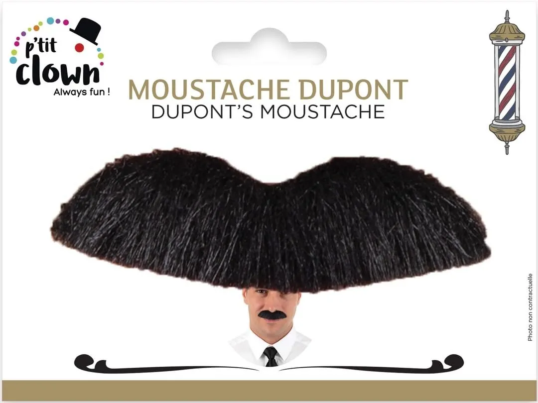 P'tit Clown Baffi Dupont accessorio costume neri adesivi