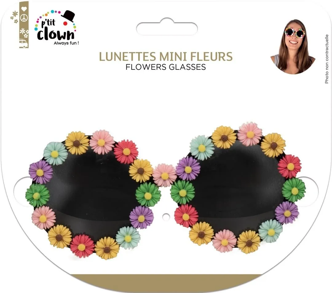P'tit Clown Mini Fiori occhiali multicolore adulto