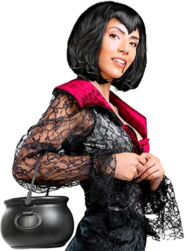 Funidelia Calderone da Strega Nero 18x15 cm Plastica