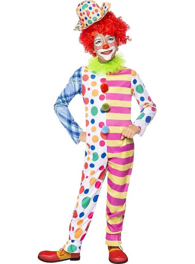 Funidelia Costume Clown Deluxe Bambino Giallo 7-9 Anni