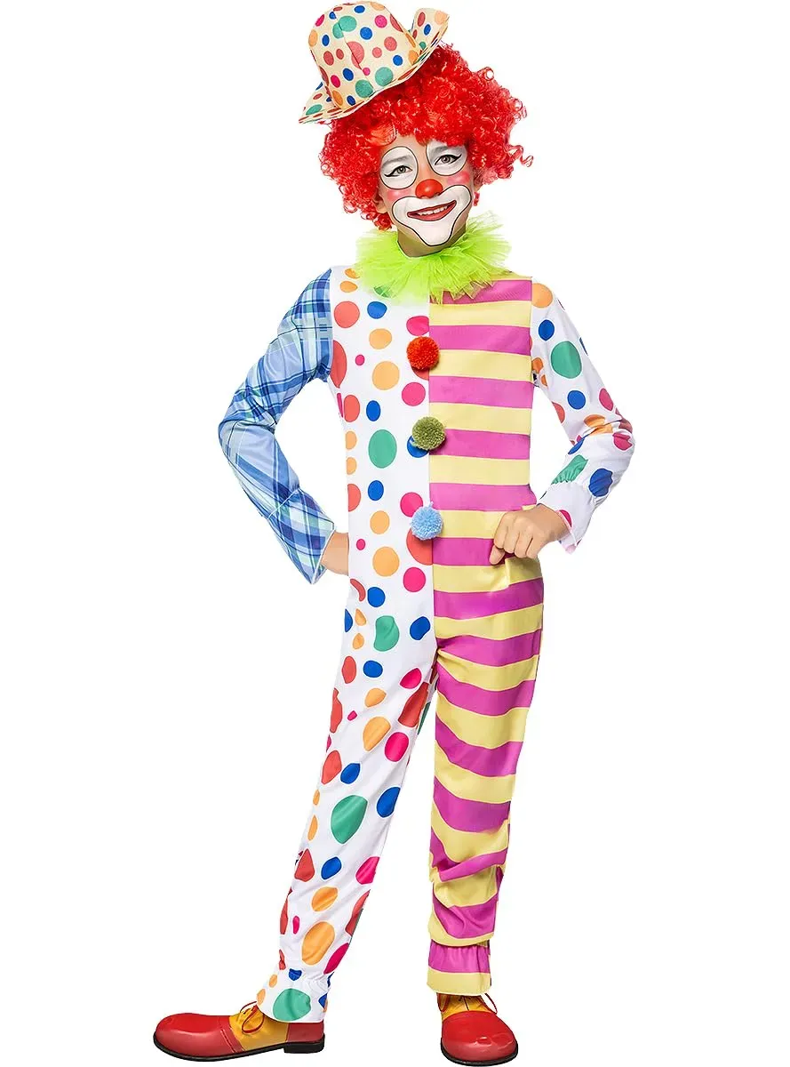 Funidelia Costume Clown Deluxe Bambino Giallo 7-9 Anni