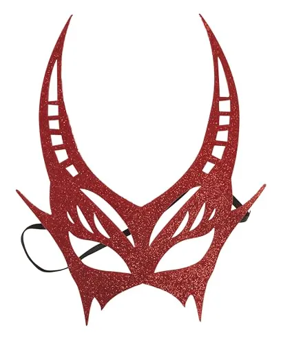 P'tit Clown Maschera Diavolo Maschera Rossa Adulto Halloween