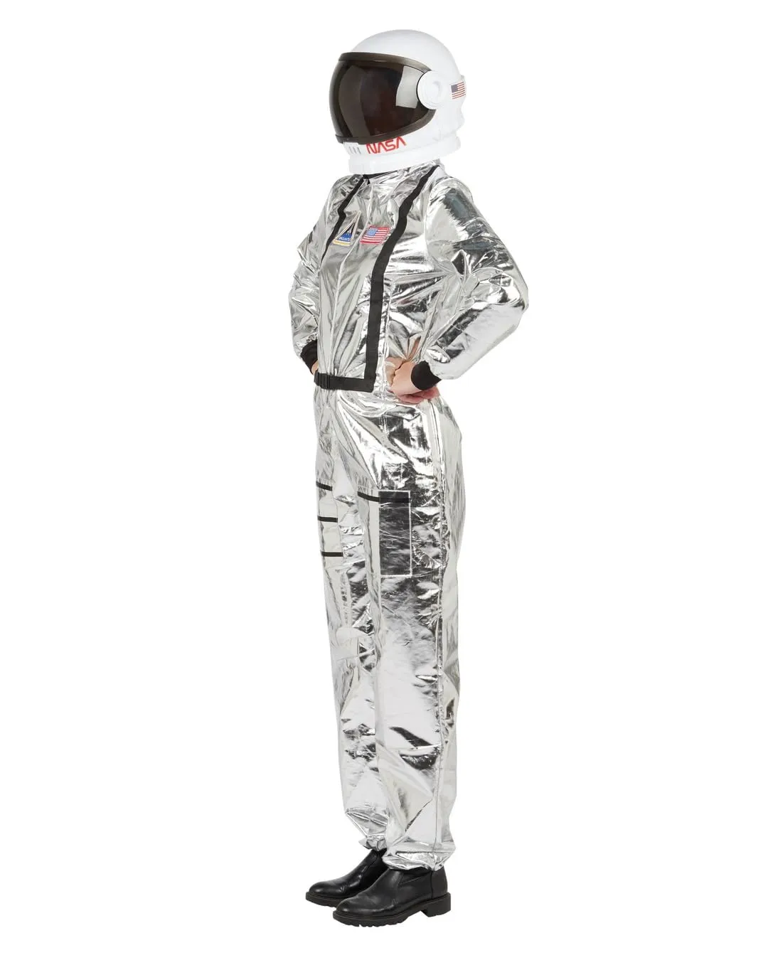 P'tit Clown astronauta costume donna grigio poliestere