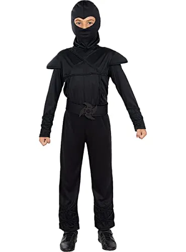 Funidelia Ninja costume bambino 3-4 anni nero