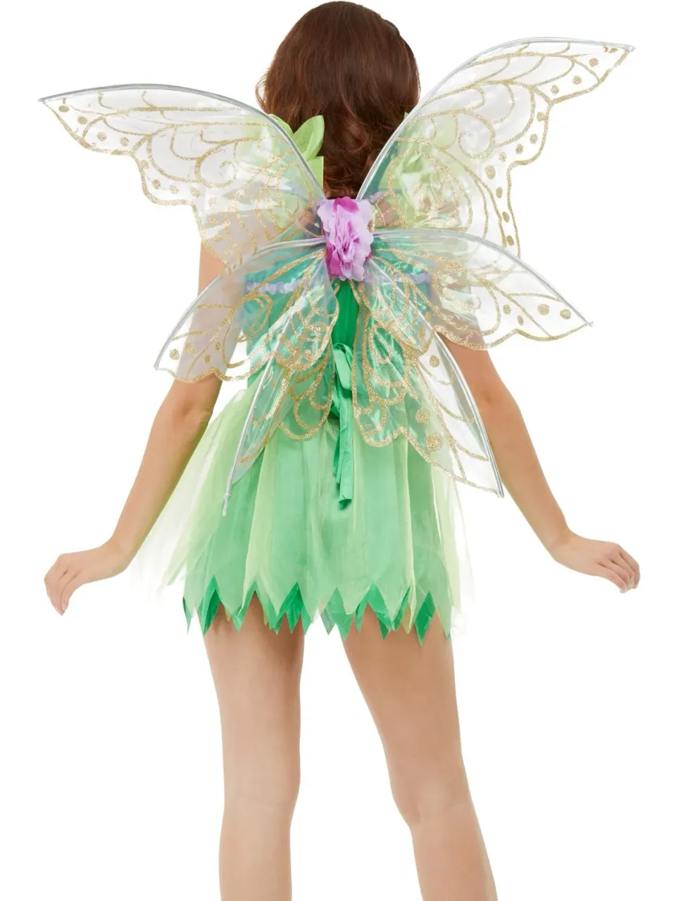 Smiffys Pretty Pixie ali da fata glitter verdi