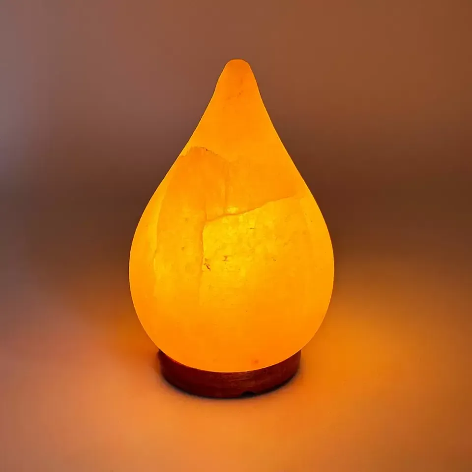 La Bottega di Merlino Lampada Sale Himalayano Goccia USB RGB
