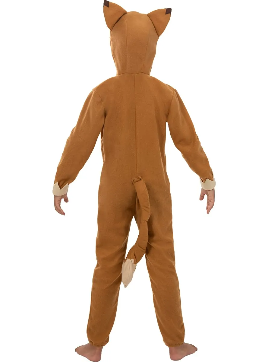 Funidelia costume volpe bambino 7-9 anni marrone animali