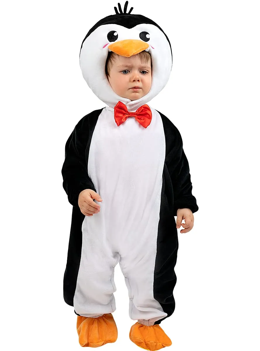 Funidelia Pinguino costume neonato bianco 0-6 mesi morbido