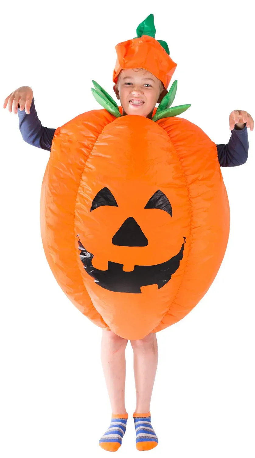 Bodysocks Costume Gonfiabile Zucca Bambini Arancione