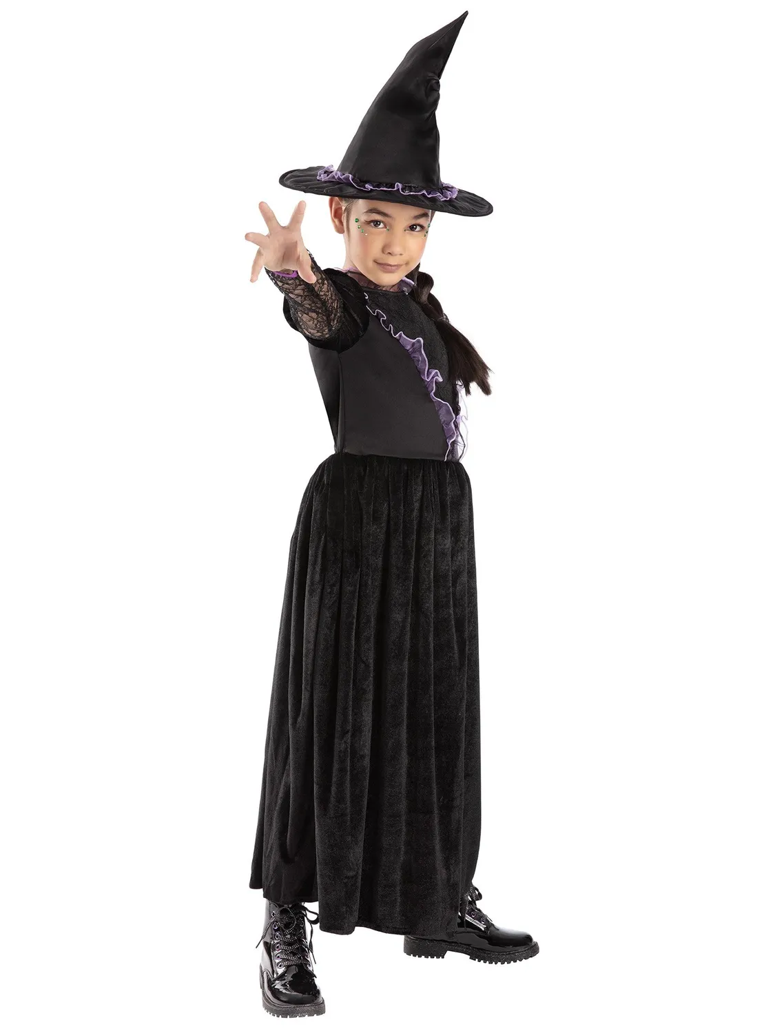 Smiffys Witch from the West costume strega bambina nero-viola
