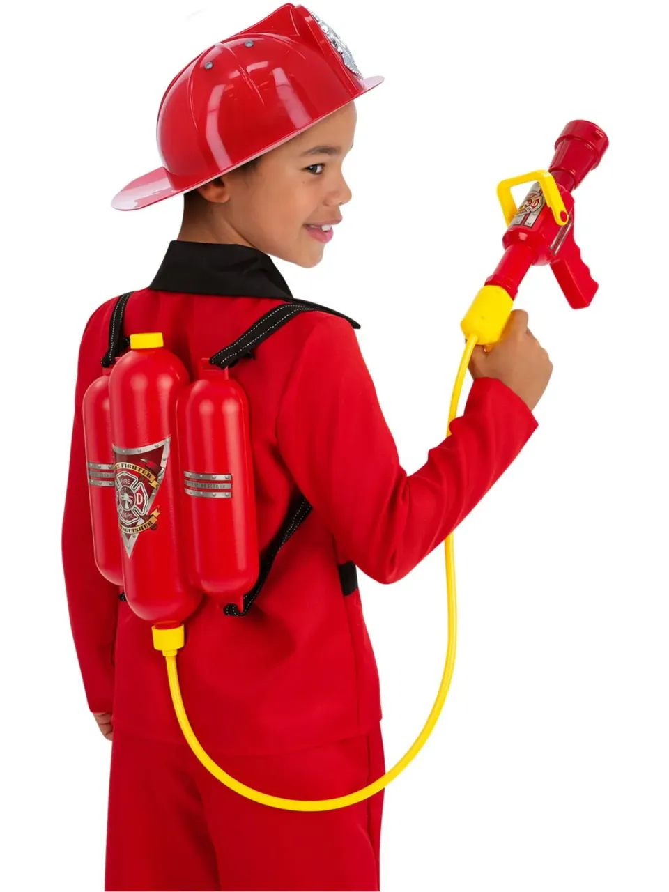 Smiffys Firefighter kit pompiere bimbo zaino acqua