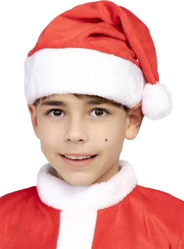 Funidelia Santa Claus Berretto Babbo Natale bimbi rosso