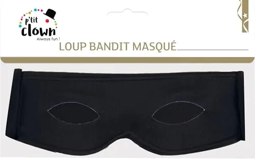 P'tit Clown 91810 maschera nera in pizzo