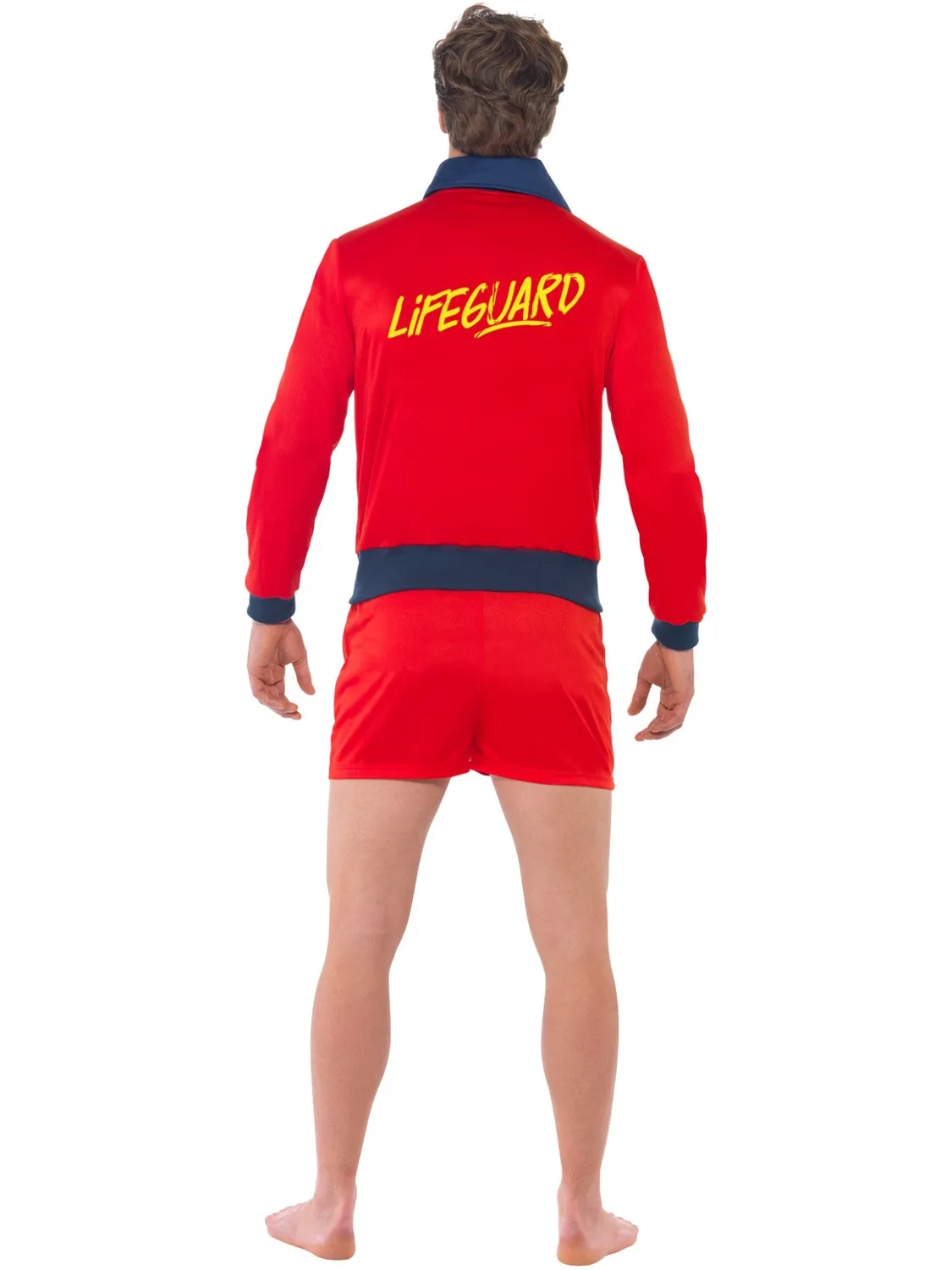 Smiffys Costume Bagnino Rosso Uomo Giacca e Pantaloncini