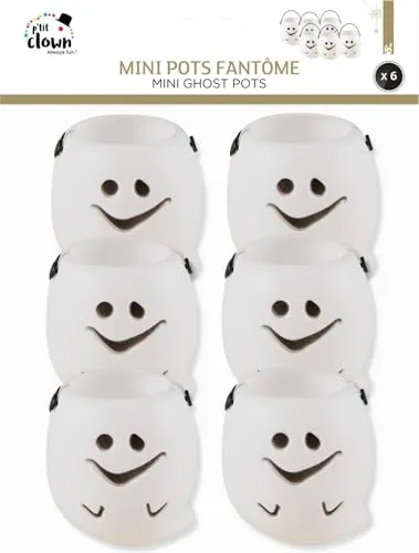 P'tit Clown Fantasma mini secchielli Halloween 6 pz