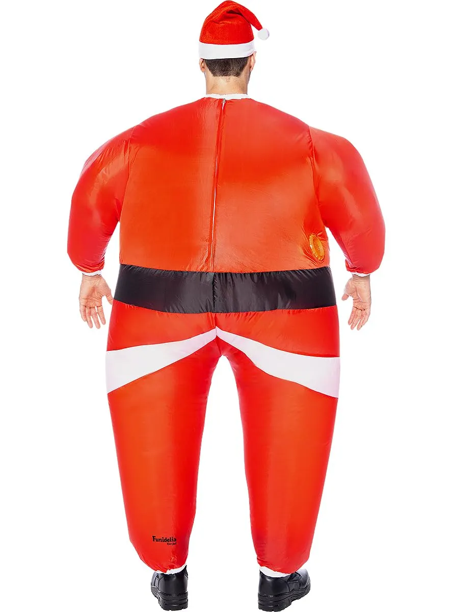 Funidelia Costume Babbo Natale Gonfiabile Rosso Taglia Unica