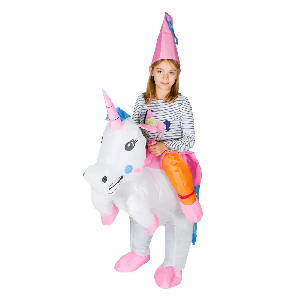 Bodysocks Unicorno costume gonfiabile bambini 5-11 anni con ventola