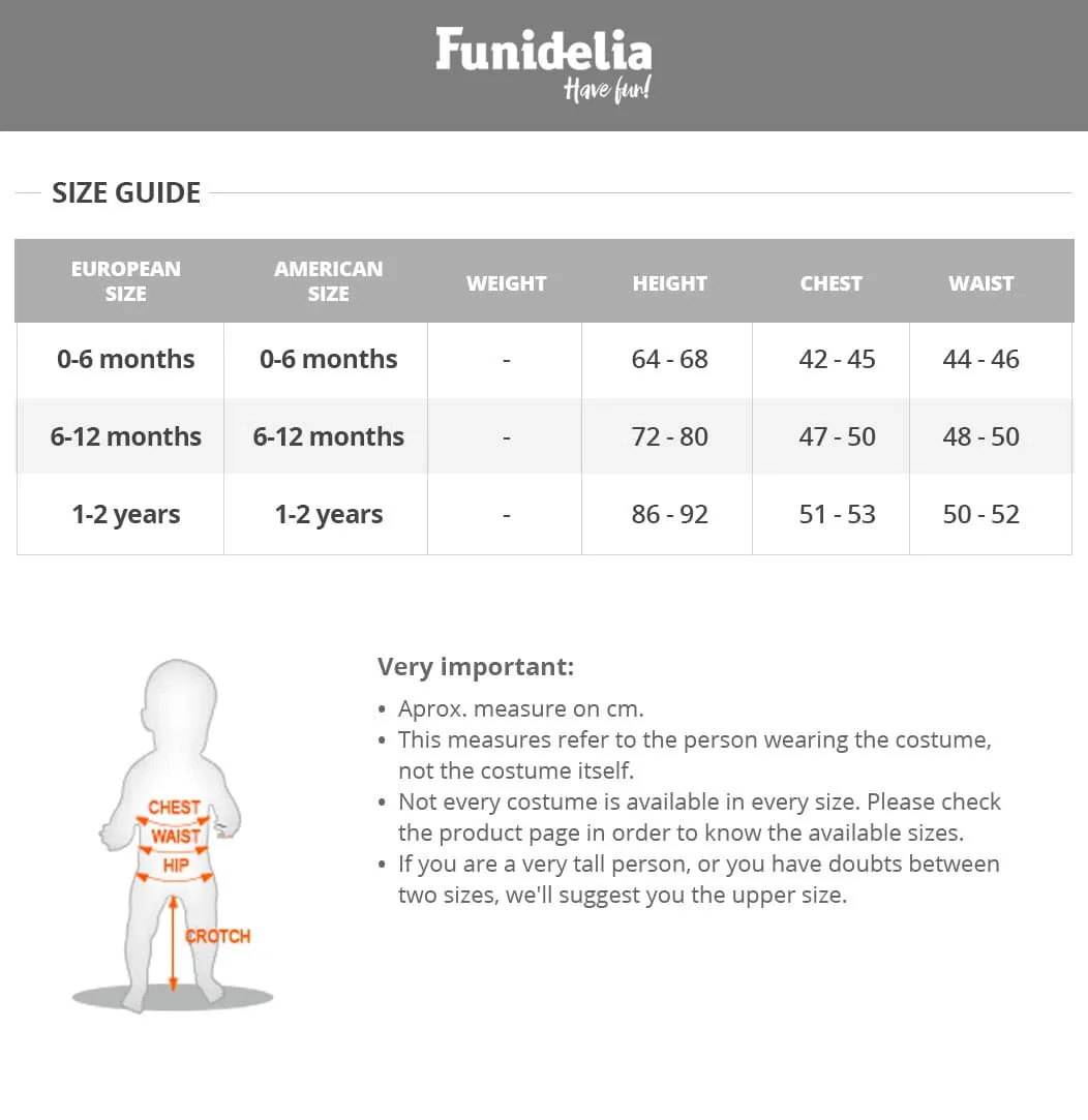 Funidelia Puffo costume neonato 6-12 mesi azzurro