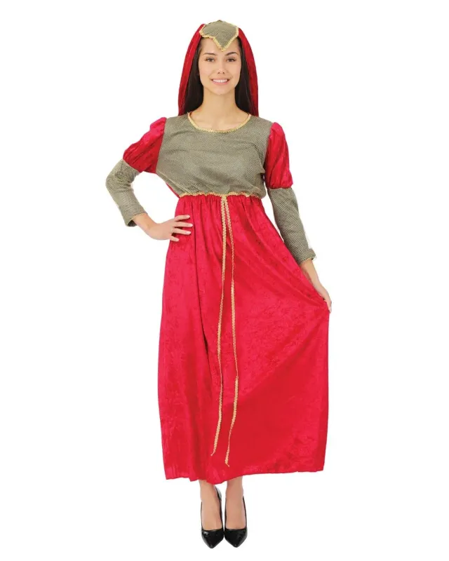 P'tit Clown Juliette 89826 costume donna L/XL rosso oro
