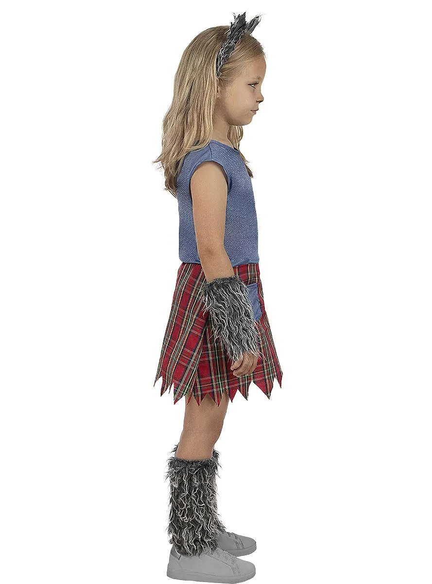 Funidelia Lupo Mannaro costume bambina 3-4 anni marrone