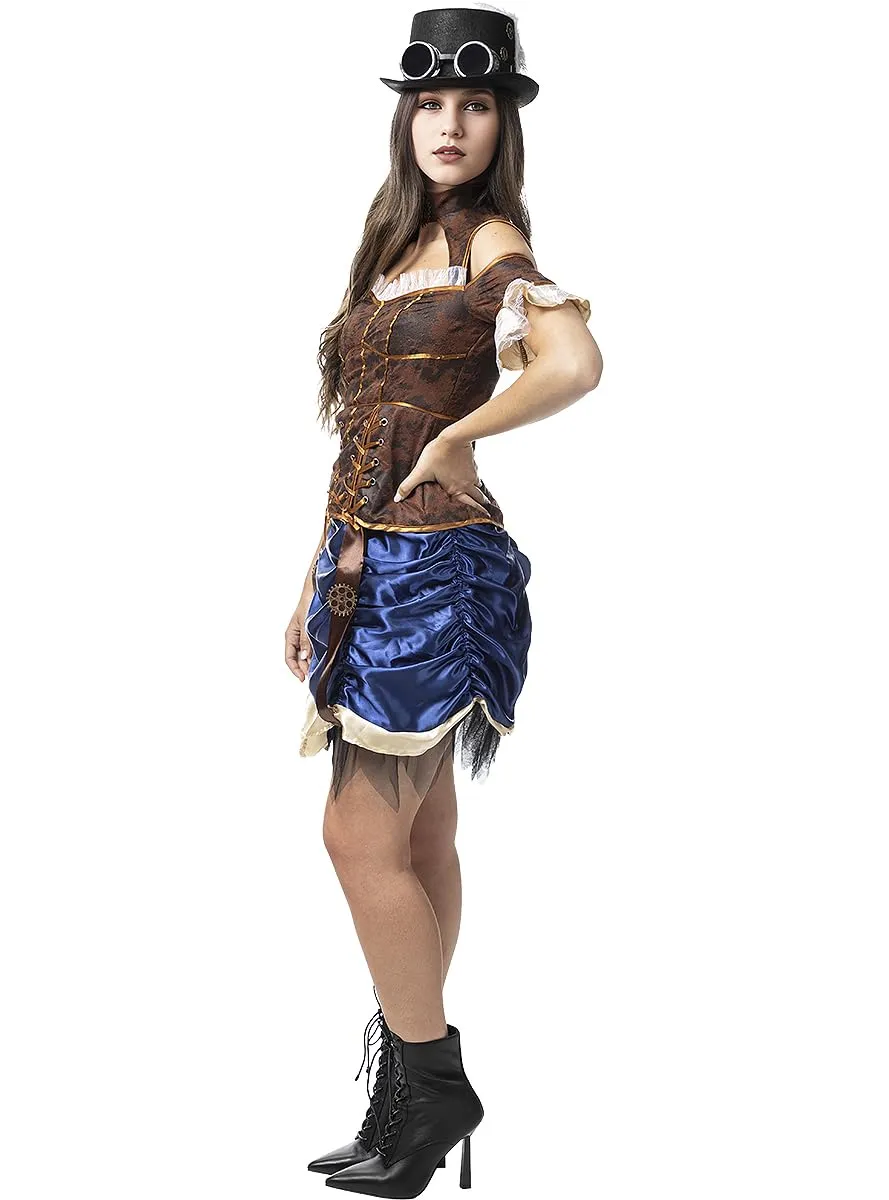Funidelia Steampunk costume donna corto porpora