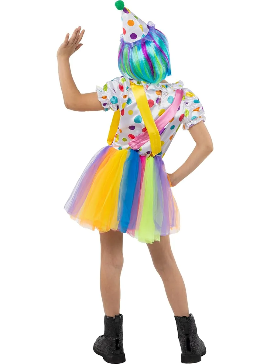 Funidelia Costume da Clown Bambina 7-9 Anni Rosso