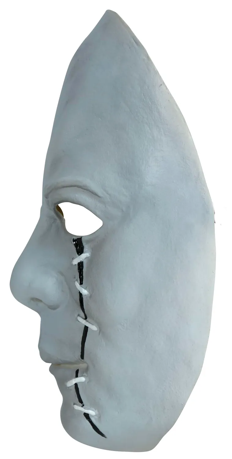 Guirca Faccia Cucita maschera adulto lattice bianca