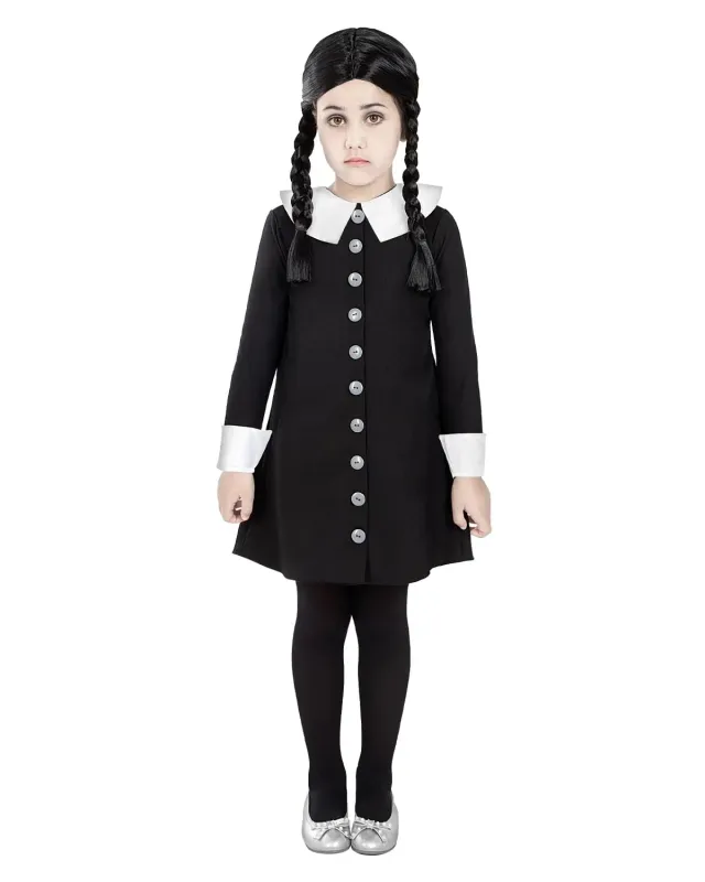 Funidelia Costume Mercoledì Addams Bambina 5-6 Anni