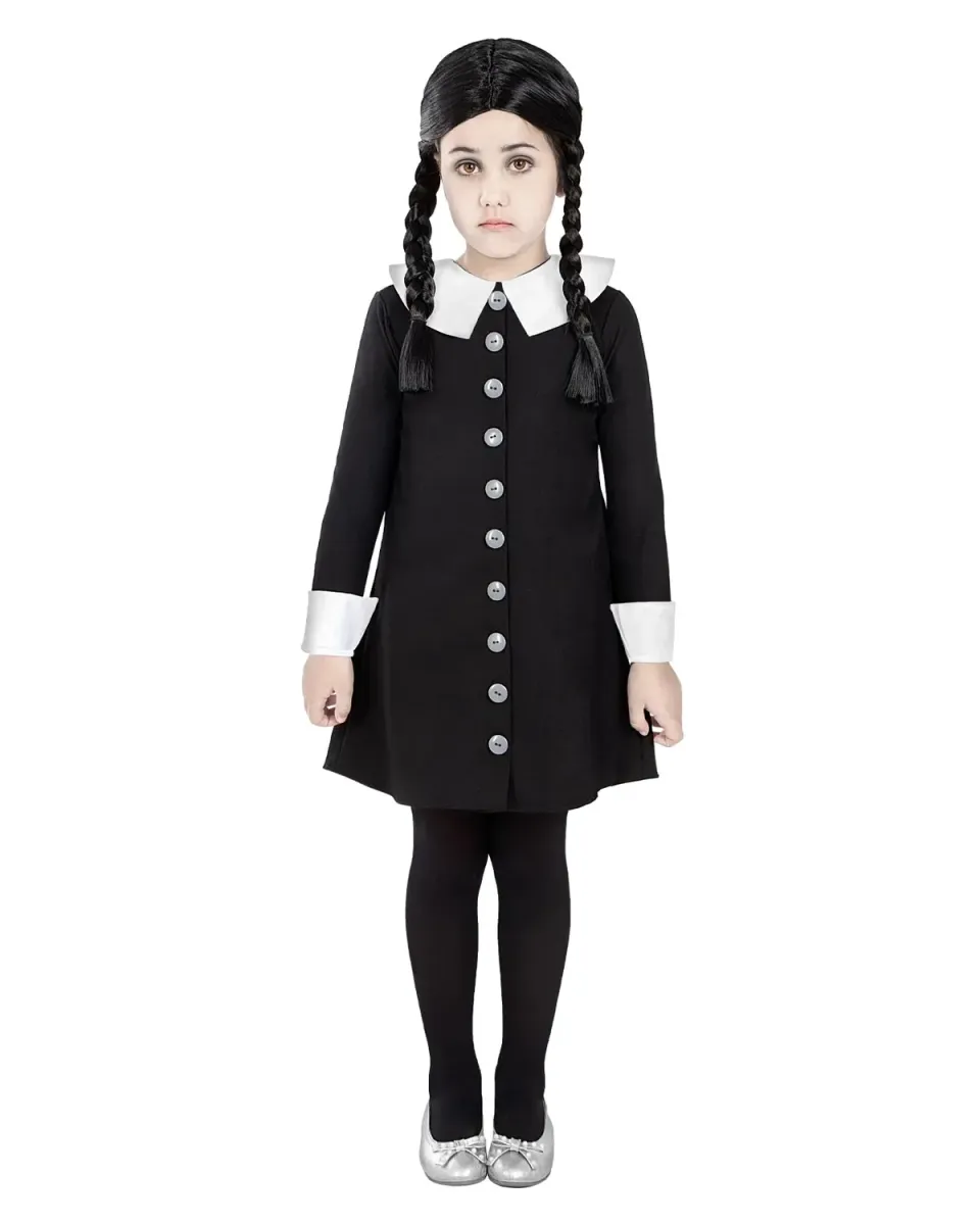 Funidelia Costume Mercoledì Addams Bambina 5-6 Anni