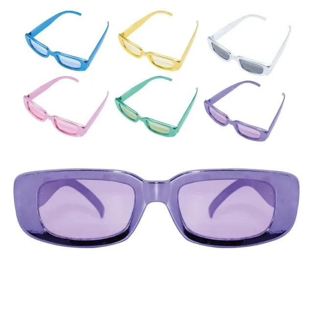 P'tit Clown 10888 Occhiali Festa Glitter Colore Assortito