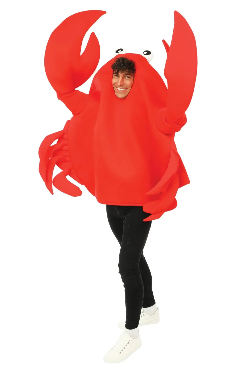P'tit Clown Costume Granchio Adulto Rosso Taglia Unica