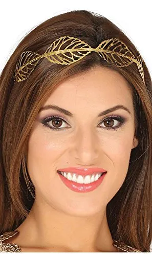 Fiestas Guirca corona foglie dorata donna romana greca