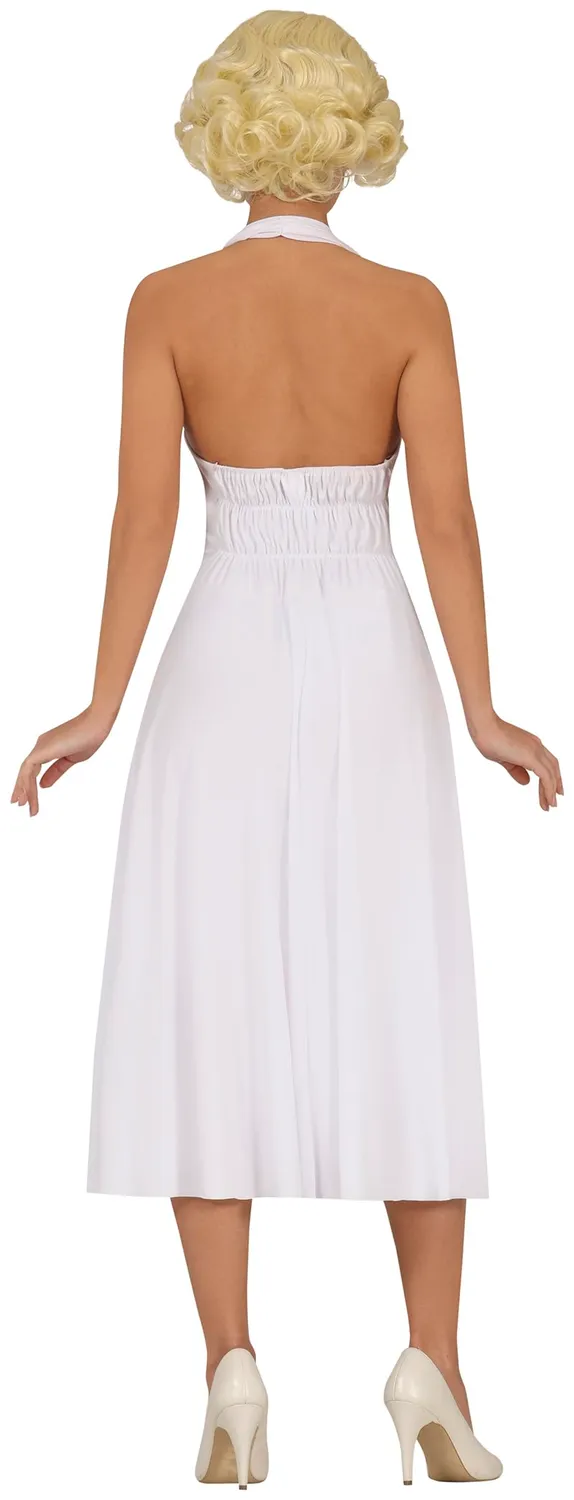 Guirca Costume Attrice Abito Bianco Anni '50 Donna S 36-38
