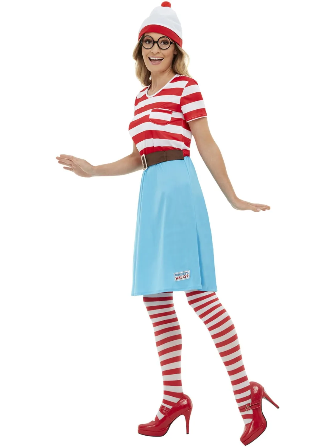 Smiffys Wenda Where's Wally costume donna rosso Small