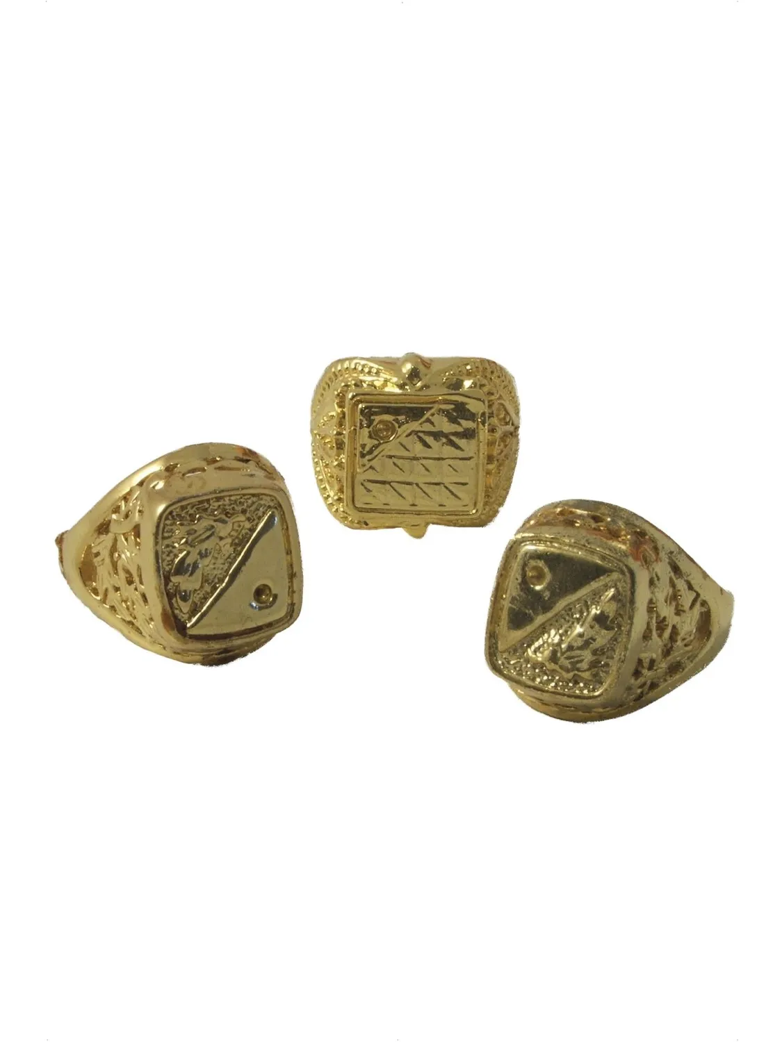 Smiffys Assorted Rings anelli oro jumbo 24 pezzi