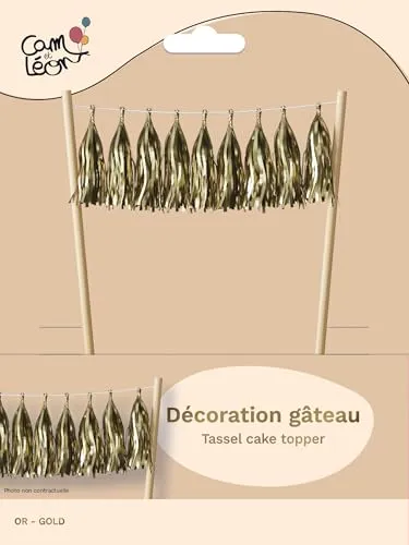 P'tit Clown Re22604 Decorazione Torta Pompon Oro