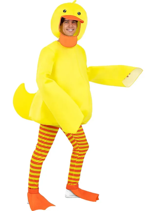 Funidelia Costume Paperella Gomma Adulto L-XL Giallo