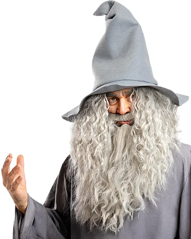 Funidelia Gandalf Parrucca con Barba Ufficiale Multicolore