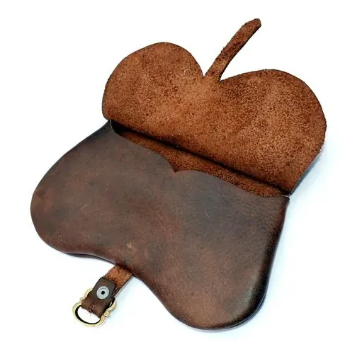 La Bottega di Merlino borsello medievale cintura pelle 20 cm