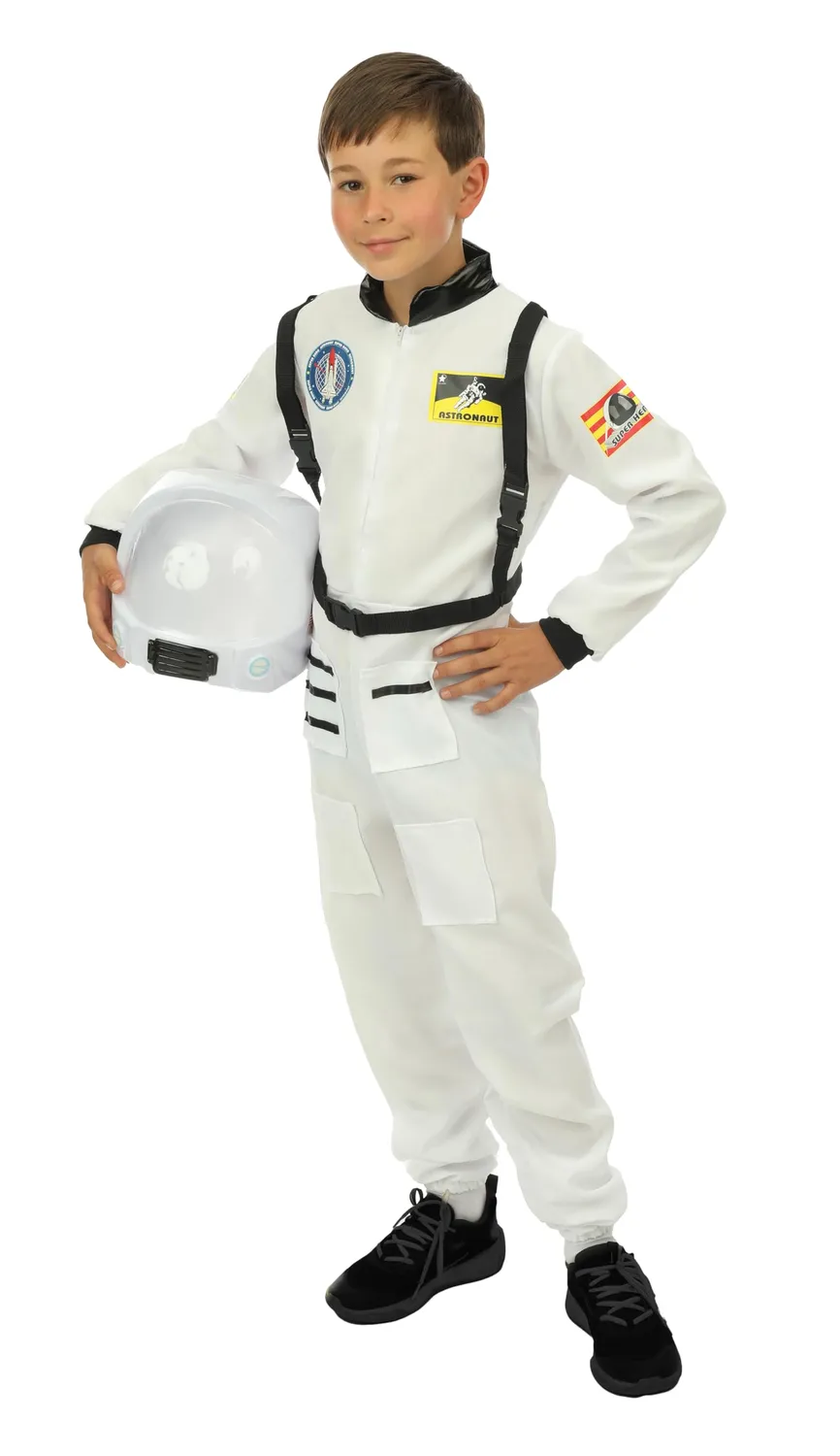 P'tit Clown Costume Astronauta Bambino 10-12 Anni Bianco