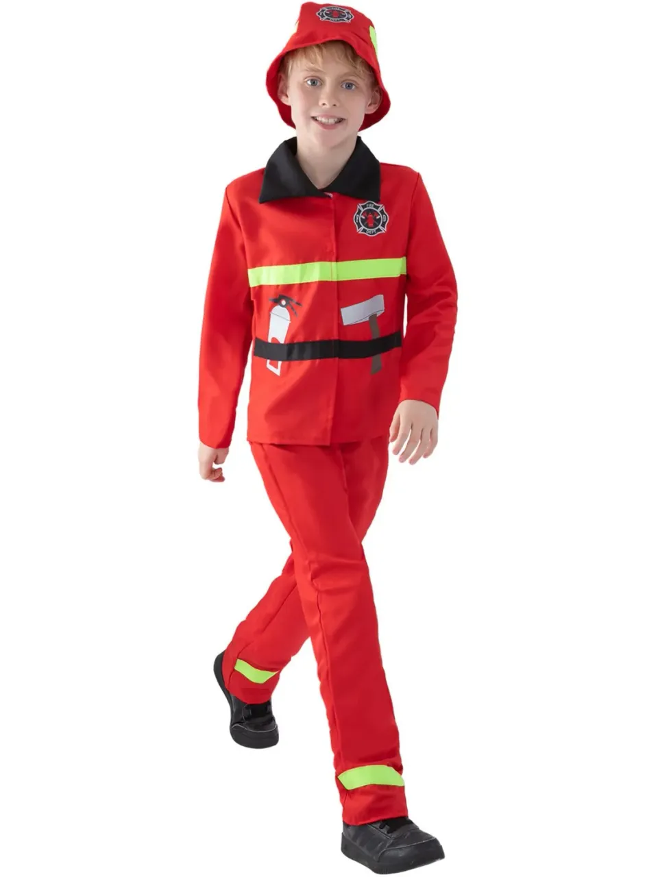 Smiffys Fire Fighter costume pompiere Small 4-6 anni