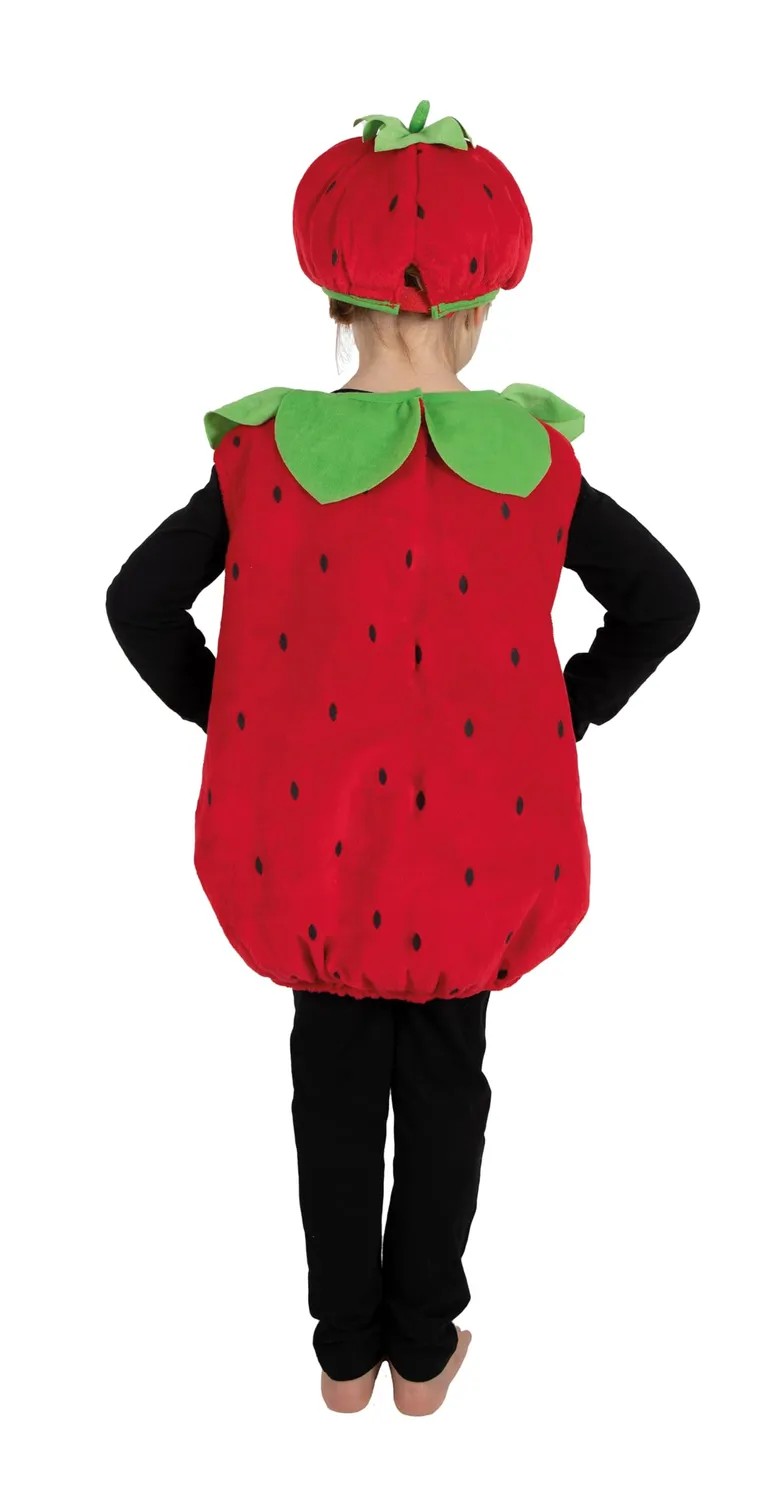 P'tit Clown Fragola costume bambino rosso facile