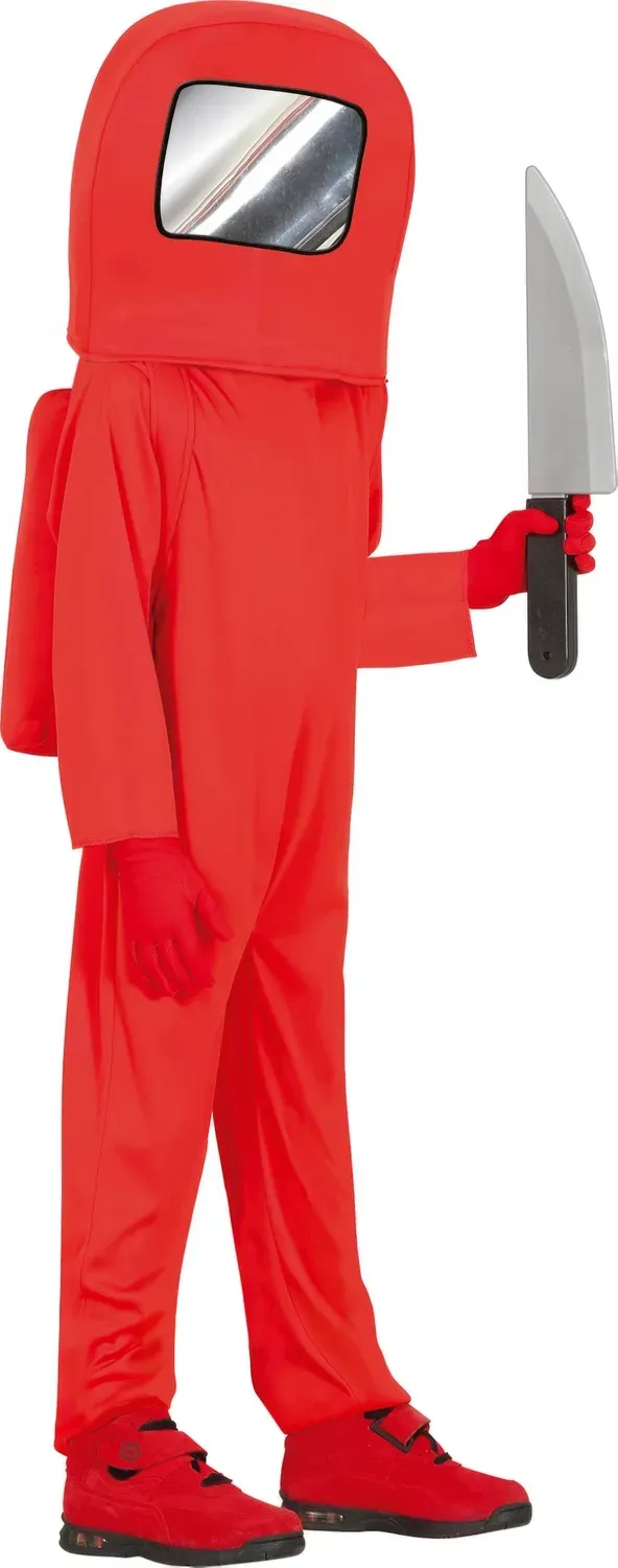 Guirca Astronauta Rosso Costume Taglia Unica con zaino