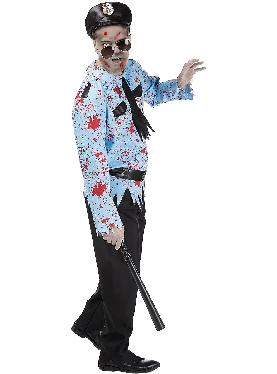 Funidelia poliziotto zombie costume uomo azzurro