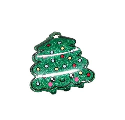 Fiestas Guirca Albero di Natale fermaglio capelli verde PVC