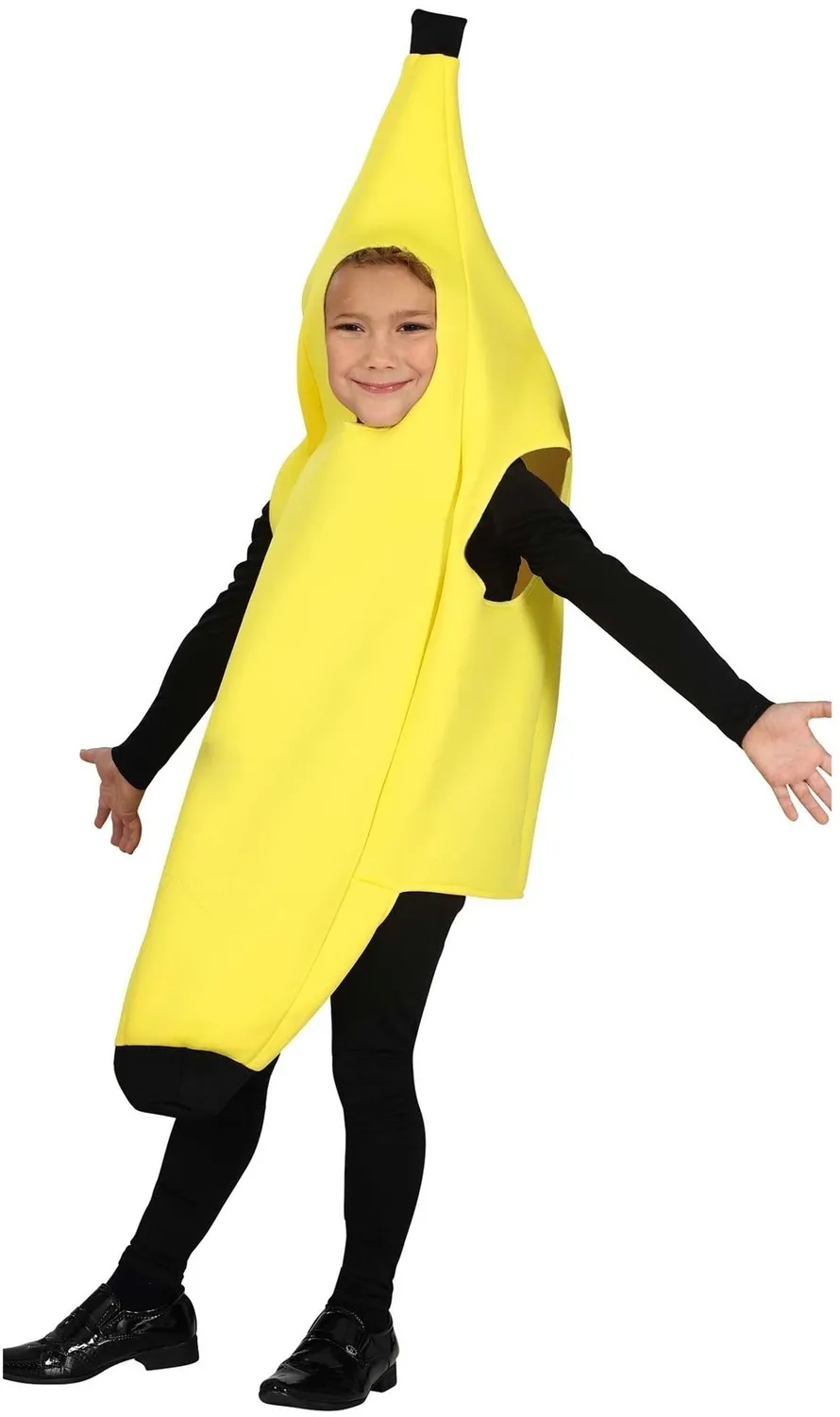Fiestas Guirca banana costume bambini 10-12 anni giallo